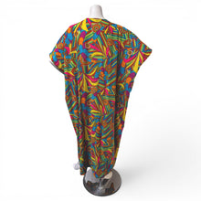 Load image into Gallery viewer, O’pell Semi-Sheer Multicolor Print Caftan
