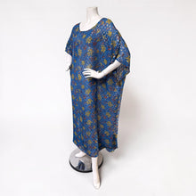Load image into Gallery viewer, O’pell Sheer Silk Ocean Blue with Gold Eyelash Tunic
