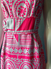 Load image into Gallery viewer, Amazing Mod DayGlo Pink Skort Maxi Dress
