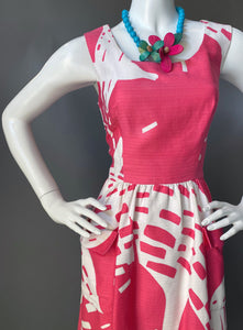 Mod Pink Abstract Malia Sun Dress