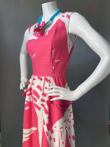 Mod Pink Abstract Malia Sun Dress