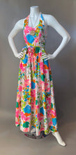 Load image into Gallery viewer, Mod Garden Print Wrap Halter Maxi Sun Dress
