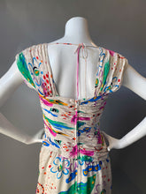 Load image into Gallery viewer, 1980s AJ Bari Silk Party Prom Dress

