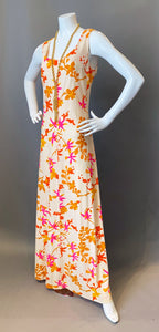 Vintage Floral Mod Maxi Dress