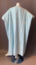 Load image into Gallery viewer, O&#39;pell Striped Blue Long Torso Caftan
