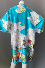 Load image into Gallery viewer, Geisha Pagoda Print Short Robe Kimono
