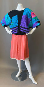 1980s Quilted Patchwork Puffy Sweatshirt