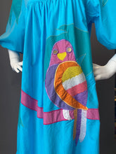 Load image into Gallery viewer, 1980s Ramona Rull Applique Parrot Tunic Sun Dress
