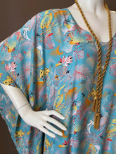 Load image into Gallery viewer, O&#39;pell Poolside Print Draping Panel Tunic Caftan
