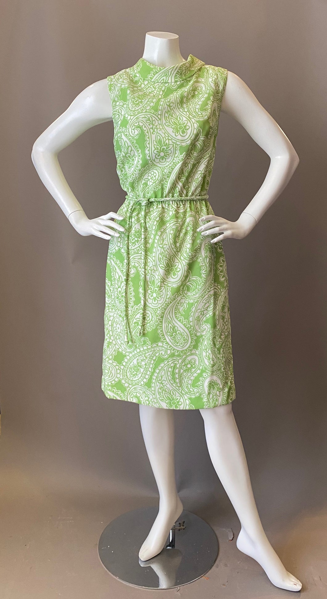 Vintage Festive Mod Print Sun Dress