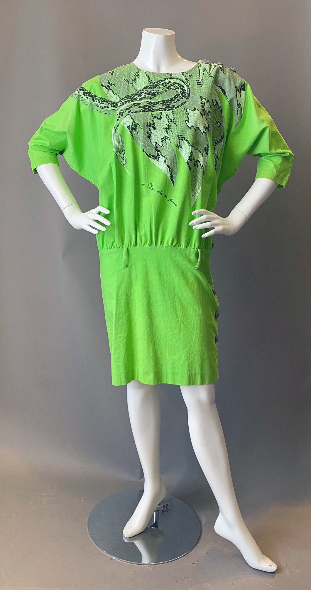 Vintage 1980s And God Created Woman Snake Print Dress The Frippery Palm Springs Vintage 1980s And God Created Woman Snake Print Dress The Frippery Palm Springs