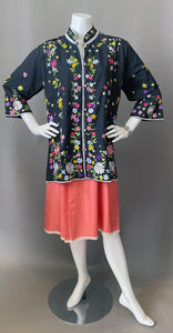 Beautiful Embroidery Lightweight Jacket Tunic
