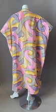 Load image into Gallery viewer, O&#39;pell Mod Swirl Print Long Torso Caftan with Matching Mask
