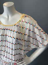 Load image into Gallery viewer, Vintage 80s Giorgio Sant&#39;Angelo Rainbow Embroidery Sun Dress
