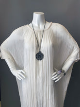 Load image into Gallery viewer, O&#39;pell Bohemian Ecru Cotton Gauze Tunic Caftan
